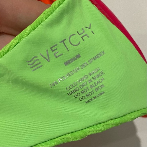 🆕 REVOLVE ✨ Bikini top hot pink neon green lime - Picture 4 of 6